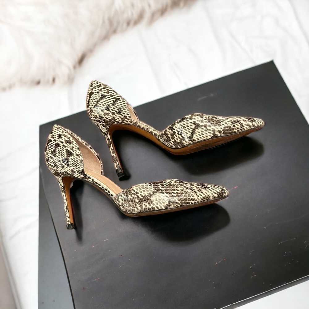 MARC Fisher snakeskin D’Orsay pumps sz 6.5